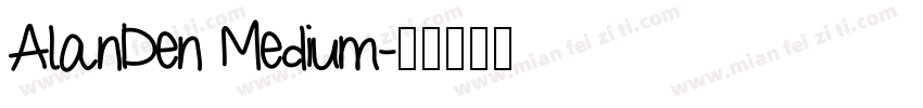 AlanDen Medium字体转换